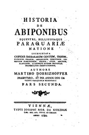Historia de Abiponibus equestri