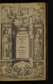 Ovid's Metamorphosis