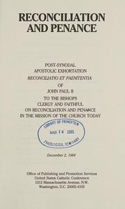 Reconciliatio et paenitentia