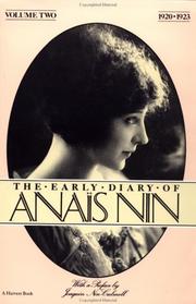 Early Diary of Anais Nin, 1920-1923 Vol. II