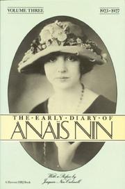 Early Diary of Anais Nin, (1923-1927)