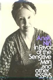 In favor of the sensitive man, and other essays