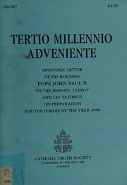 Apostolic letter, Tertio millennio adveniente, of His Holiness Pope John Paul II