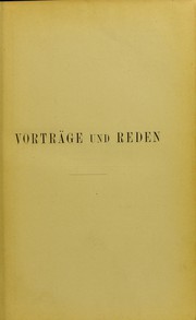 Vorträge und Reden von Hermann von Helmholtz