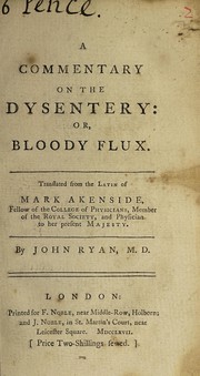 A commentary on the dysentery