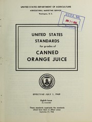 United States standards for grades of canned orange juice