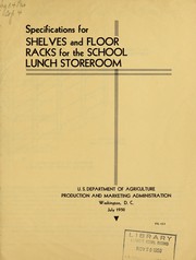 Specifications for shelves and floor racks for the school lunch storeroom