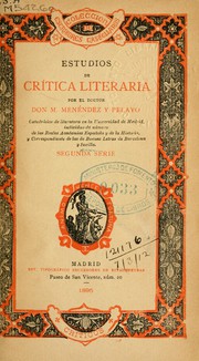 Estudios de crítica literaria