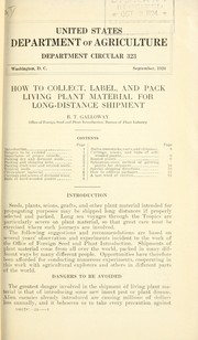 How to collect, label, and pack living plant material for long-distance shipment