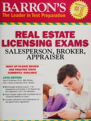 Barron's real estate licensing exams