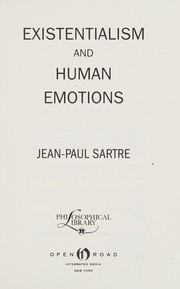 Existentialism and human emotions