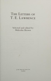 The letters of T.E. Lawrence