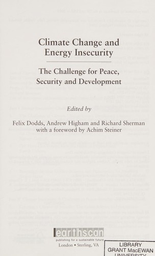 Climate change and energy insecurity