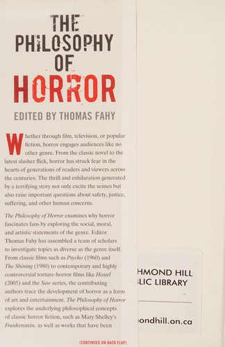 The philosophy of horror