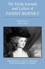 Early Journals and Letters of Fanny Burney, 1782-1783