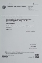 Consideration of reports submitted by States parties under articles 16 and 17 of the International Covenant on Economic, Social and Cultural Rights