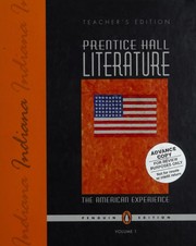 Indiana -- Prentice Hall Literature--The American Experience, Volume 1