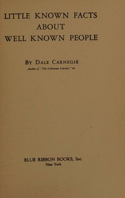 Little known facts about well known people