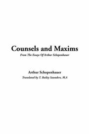 Counsels and maxims