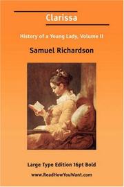 Clarissa History of a Young Lady, Volume II