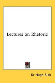 Lectures on Rhetoric