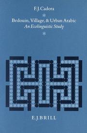 Bedouin, Village and Urban Arabic