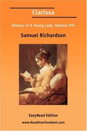 Clarissa History of A Young Lady, Volume VIII