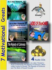 7 Motivational Greats Audiobooks W. As a Man Thinketh, Acres of Diamonds, the Majesty of Calmness Etc