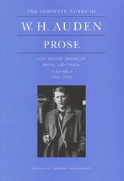 Complete works of W. H. Auden