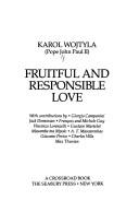 Fruitful and responsible love