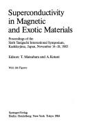 Superconductivity in magnetic and exotic materials