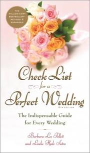 Check list for a perfect wedding