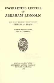 Uncollected letters of Abraham Lincoln