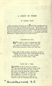 A group of poems