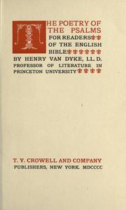 The poetry of the Psalms