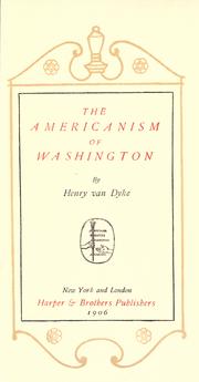 The Americanism of Washington