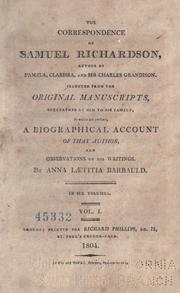The correspondence of Samuel Richardson