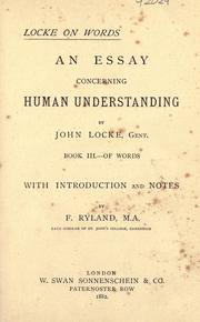 Locke on words