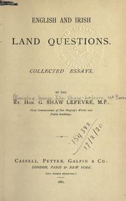 English and Irish land questions
