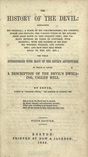 The history of the Devil