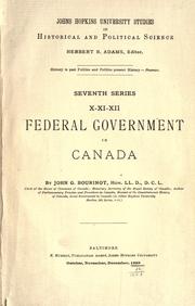 Federal government in Canada