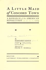 A little maid of Concord town