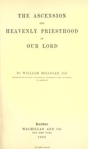 The ascension and heavenly priesthood of Our Lord