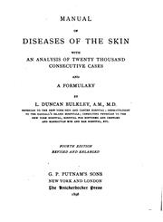 Manual of diseases of the skin