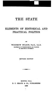The state; elements of historical and practical politics