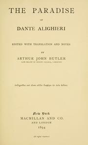 The Paradise of Dante Alighieri
