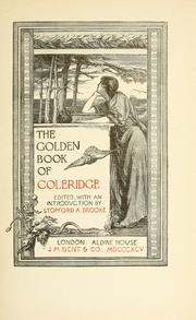 The golden book of Coleridge