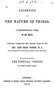 On the Nature of Things: De Rerum Natura