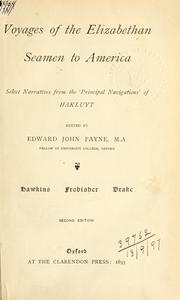 Voyages of the Elizabethan seamen to America