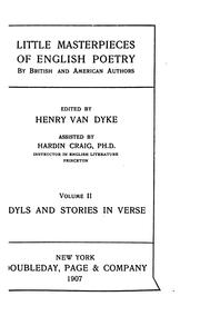 Little masterpieces of English poetry